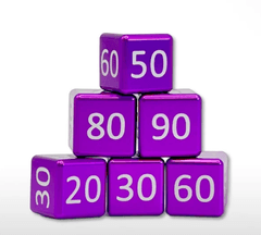 Pokemon Classic Numeric Damage Counter Set - Psychic Purple (6pcs)